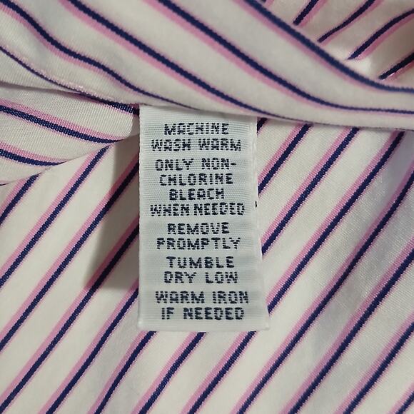 Polo by Ralph Lauren STANTON custom Fit 100% cotton LS dress shirt XL stripe - Picture 7 of 14